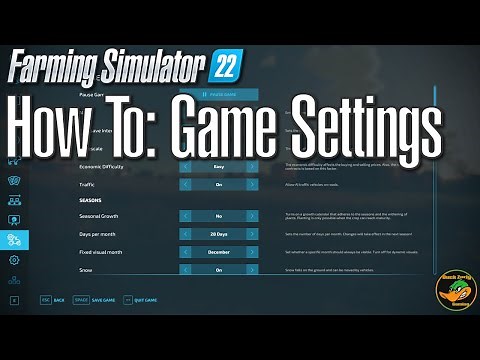 FS22 How To Series - Game Settings