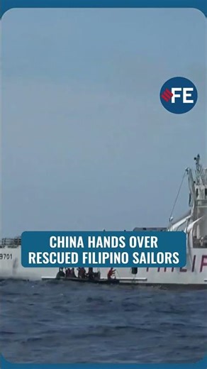 WATCH: China Transfers 17 Filipino Sailors To Philippines Following Shipwreck