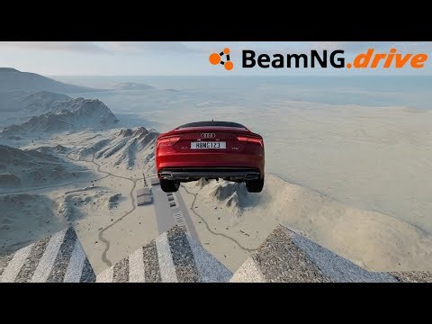 Crash Test – Dropping a Car from the Sky | Extreme Realistic Impact | BeamNG Drive