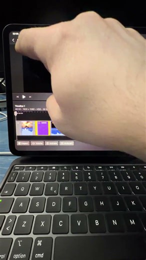 Ipad Pro M5 during Final Cut Project , blocked