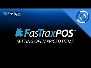 How To Set Open Priced Items | FasTrax POS