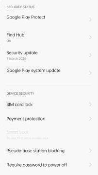 SIM card pin code lock | Oppo A17k