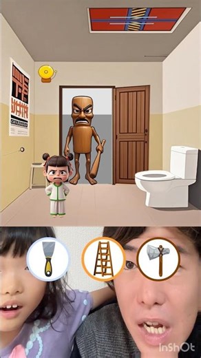 Which one will it come out of? 😱💦 #TuntuntunSafooru #ItalianBrainLot #Escape #Game