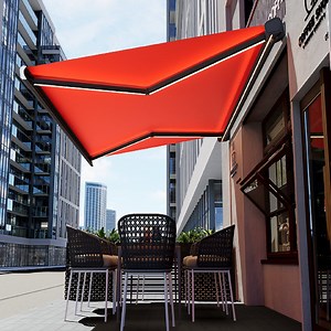 [Hot Item] Factory Price Remote Control Full Cassette Awning Outdoor Folding Arm Retractable Awning