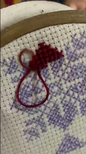 Cross stitch flower pattern #crossstitchpattern #embroidery #beginnersstitch #handembroidery