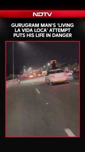 Gurugram: Man Sits on Roof of Speeding Cab on NH-48, Sparks Safety Concerns | Viral Video