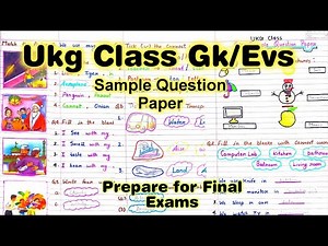 Ukg Gk Worksheet | Ukg Gk Sample Question Paper | Ukg Gk Test Paper | Ukg ‎‪@PeehuandRudraCorner‬