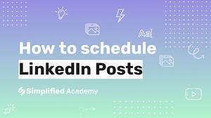 How to schedule LinkedIn posts