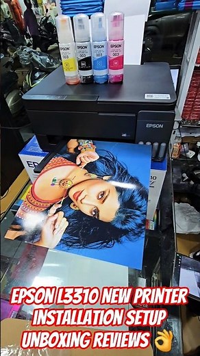 Epson L3310 New Printer installation setup Unboxing Reviews 👌#epson#services#printersupportsoftware