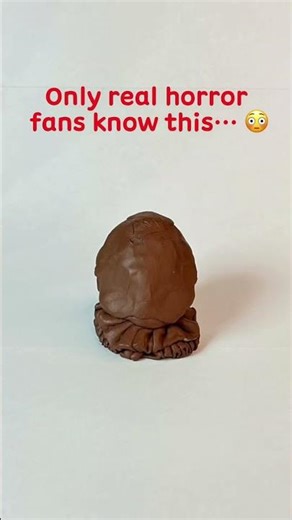 Real horror fans will immediately recognize this clown #horror #sculpture #clay