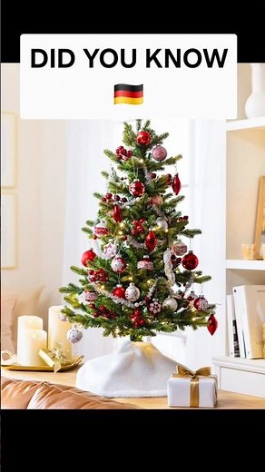 Facts about Germany. Christmas tree tradition. #germany