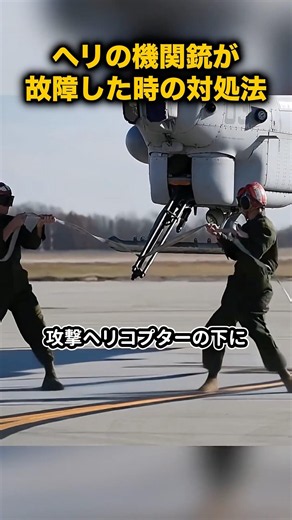 Emergency Landing Procedure for a Helicopter with a Jammed Machine Gun