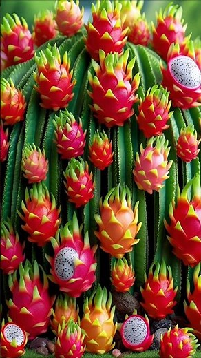 easy and fast method to grow and propagate dragon fruit trees #garden #fruits #nature