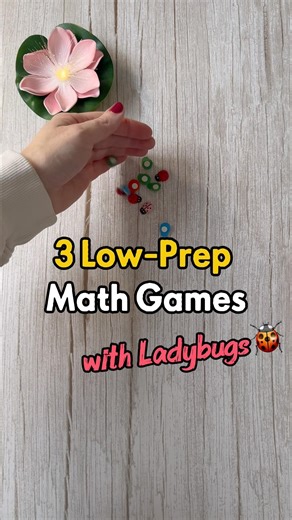 3 Toddler Math Activities:Spring Ladybug Edition #finemotorskills #handsonactivitites #preschoolmom
