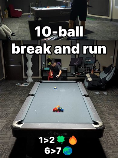 10 Ball Break and Run Billiards: An Exciting Match