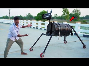 Drum குதிரை 🐎 நடக்காது ஓடும் 💯 | No Battery No Engine | DIY Horse Robot Invention | Village Vaathi