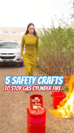 Gas Cylinder on Fire? Do This — Not Water!