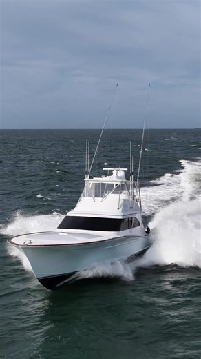 Who can name this boat and builder heading into Rudee Inlet? . . . . . #fishing #sportfishing #sportfishingboat #fish #boats #boatsdaily #virginiabeach | Grant Slam Photography