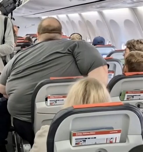 😲 A large man settled into his airplane seat, clearly uncomfortable and drawing awkward stares. A flight attendant politely asked him to step out briefly. But when he stood up and spoke to the entire cabin, what he said left everyone stunned—and made the flight attendant blush and apologize immediately.👇 Full story in the first comment 👉👉 https://reliable.armpressmedia.com/2025/06/06/flight-attendant-tried-to-remove-man-for-weight-he-shocked-everyone/ | Good luck