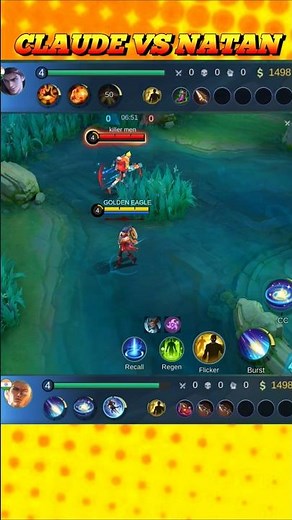 Claude vs natan 1v1| #mlbb #ml #shorts #claude #natan