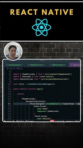 Screen navigation with React Native and API