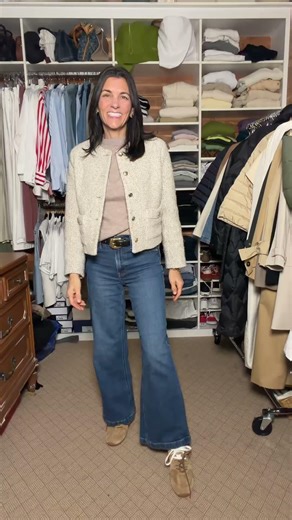 Styling a lady jacket with jeans and sneakers #ootd