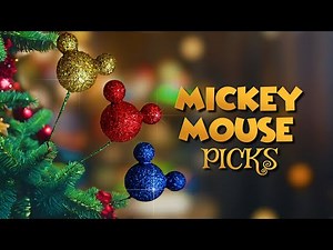 Make This CHRISTMAS Magical with FAST and EASY Mickey Mouse Tree Picks!