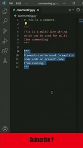 Write your first comment as a python beginner!