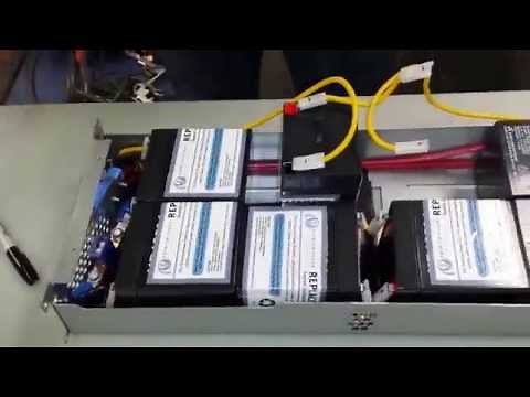 How to replace the batteries for a RBC43.