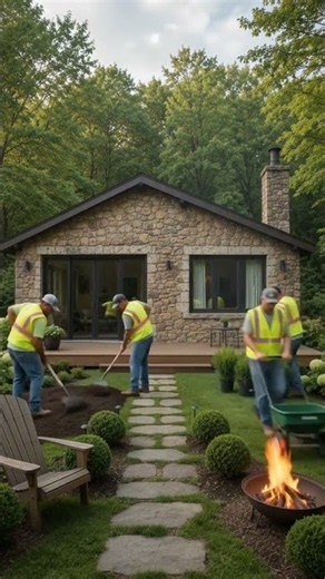 Would You Live Here? Stunning Cabin Landscaping Transformation! 😍