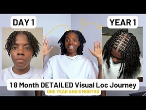 1 Year & 6 Months DETAILED Visual Loc Journey | 1 - 18 Months Starter Locs Journey
