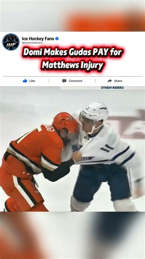 Max Domi DESTROYS Radko Gudas in Fight Seconds After Puck Drop Maple Leafs vs Ducks #Hockey #Shorts