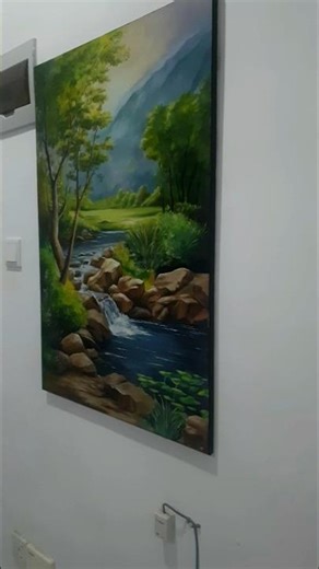 Oil painting on canvas #painting #art #arttutorialvideo #canvas #drawing #oilpainting #artandcraft