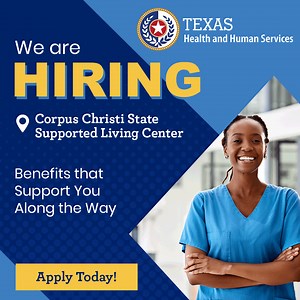 You care. Make it a career. Now hiring for multiple positions. Great benefits, paid vacations and more. Apply today! | Texas Health and Human Services Commission