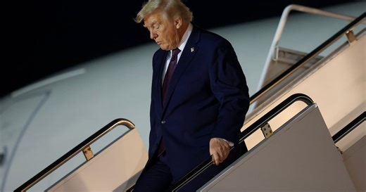 Trump, 79, Called Out for Awkward Exit on Air Force One’s Steps