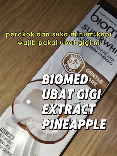Biomed Complete Natural Toothpaste #ubatgigi #biomed #biomedubatgigi #ubatgigibiomed #nafasberbau