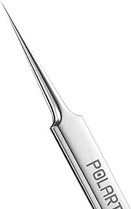 Ultra Fine Tip Tweezers Straight Tip Precision Titanium Alloy ESD Safe Micro Soldering Motherboard Work For iPhone iPad German, Silver Crafting, Watch repair ic holder 0.1mm