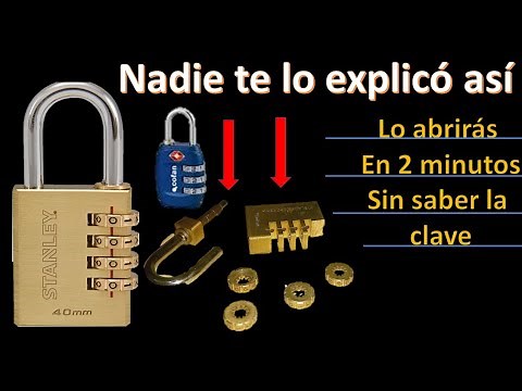 How to decode a combination lock//how to unlock a combination lock without the key.