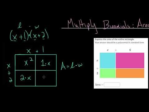 Multiply Binomials: Area Model