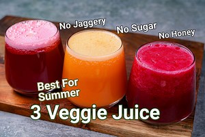 Vegetable Juice 3 Ways - Best Healthy Summer Drinks
