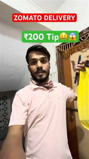 ₹200 Tip On Just ONE Order Zomato Part Time Job Earning ₹600🤑 #joshivlogrj03 #zomato #shorts