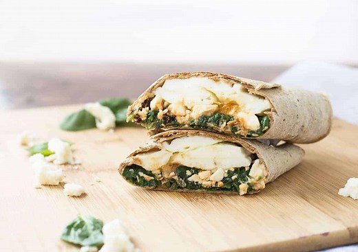 Copycat Starbucks Egg White Wrap with Spinach and Feta Recipe - Rachel Cooks®
