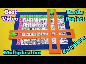 #How to make multiplication table calculator 1 to 12 #maths working model#maths project #mathsmodel👍