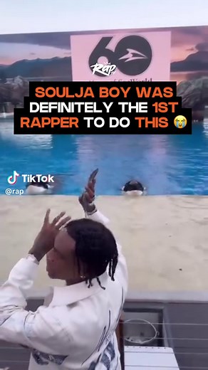 #SouljaBoy really banked a 3 into a whale’s mouth when he was at SeaWorld‼️🤣 #Soulja #rap #SeaWorld
