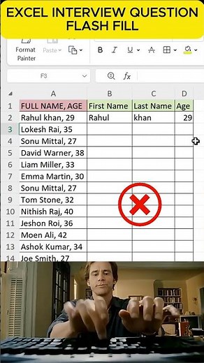 🔥🎓 Basic Excel Interview Question 💻🎯