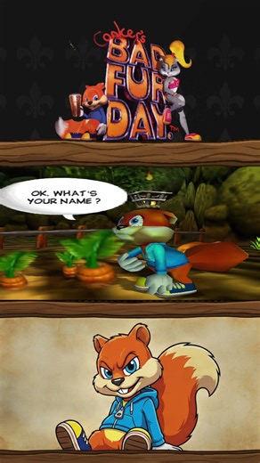 Meeting Birdy the Scarecrow #shorts #n64 #conkersbadfurday