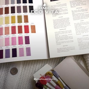 NEW Eco Vita Thread. 100% organic wool. Available in 60 naturally dyed shades, achieved using ingredients such as walnut, rhubarb, indigo & juniper. | DMC