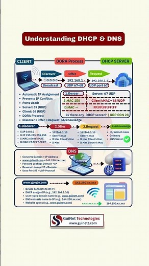 Understanding DHCP & DNS | How Internet Works Behind the Scenes (CCNA)