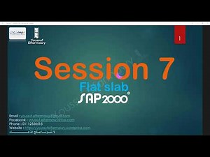 7-Flat slab - البلاطة المُسطحة - SAP2000 V20
