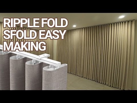 NO MORE BORING WINDOWS! MAKE ELEGANT S-FOLD CURTAIN'S YOURSELF